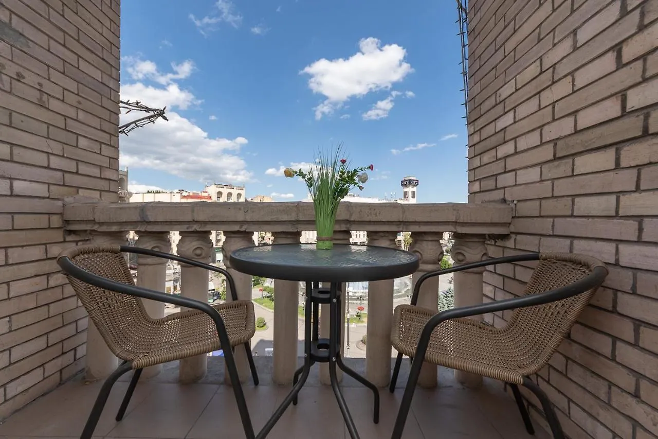 Apartment View On Maidan And Kreschatyk Kyiv Ukraine