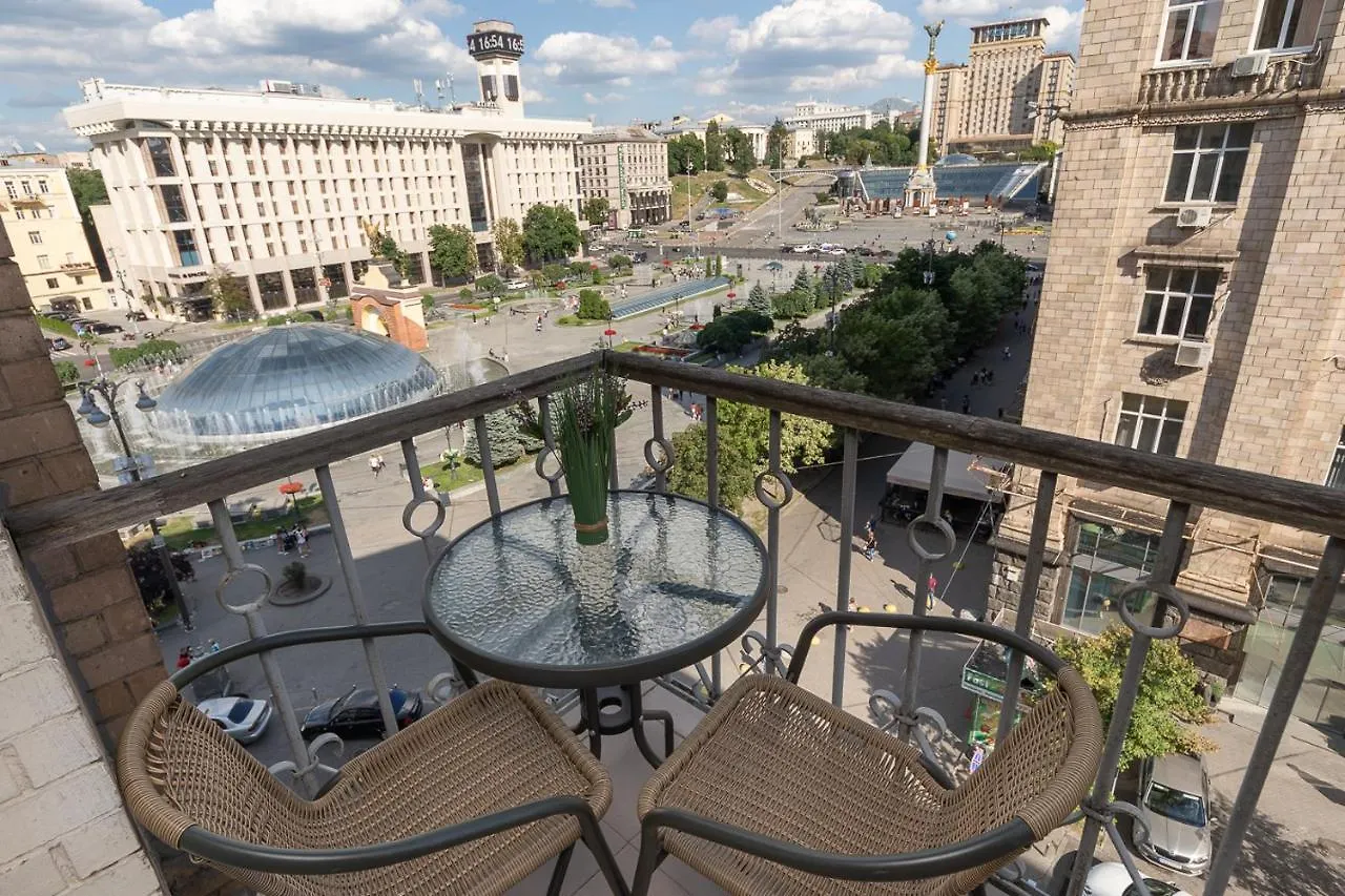 View On Maidan And Kreschatyk Kyiv